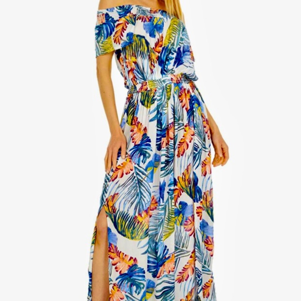 Women's Tropical Print  Rip Curl Sayulita Maxi Dress- Size Small